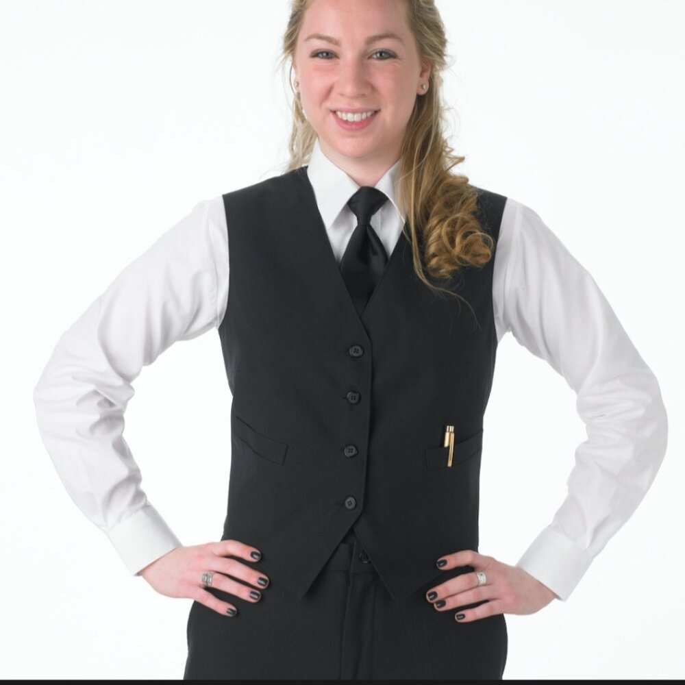 3/$21 Lady Henry Segal 4 Button Waiter Vest